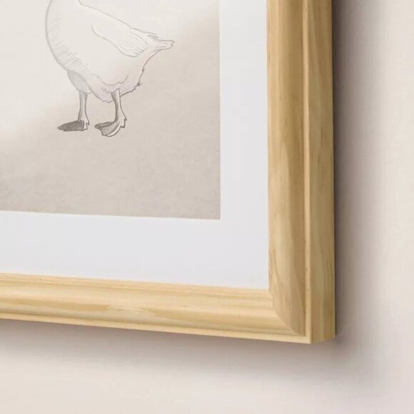 Hearth & Hand Magnolia 8x10 Bunny & Duck Sketch Framed Wall Art Set of 2 Target - Picture 3 of 6